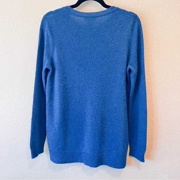 Oats Cashmere by Debra Hayburn Mimosa Blue High Low  Excellent Condition M - Picture 3 of 8